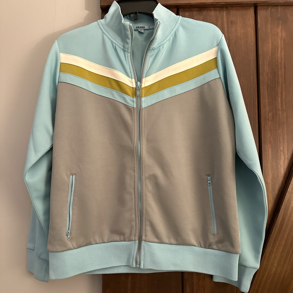Retro style Baleno zip up track jacket. Great quality. Size XL